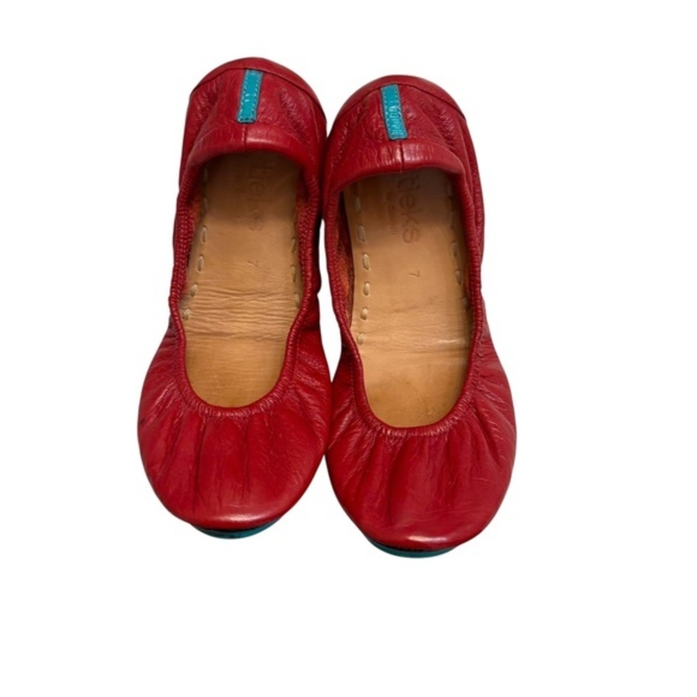 Tieks limited edition Valentine’s true love  red leather flats shoes size 7